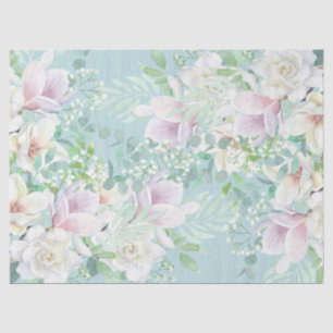 Papel De Seda Bonito Pastel acuarela Ephemera Decoupage Floral