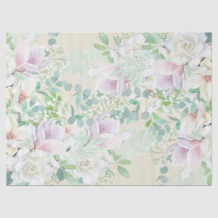 Papel De Seda Bonito Pastel acuarela Ephemera Decoupage Floral