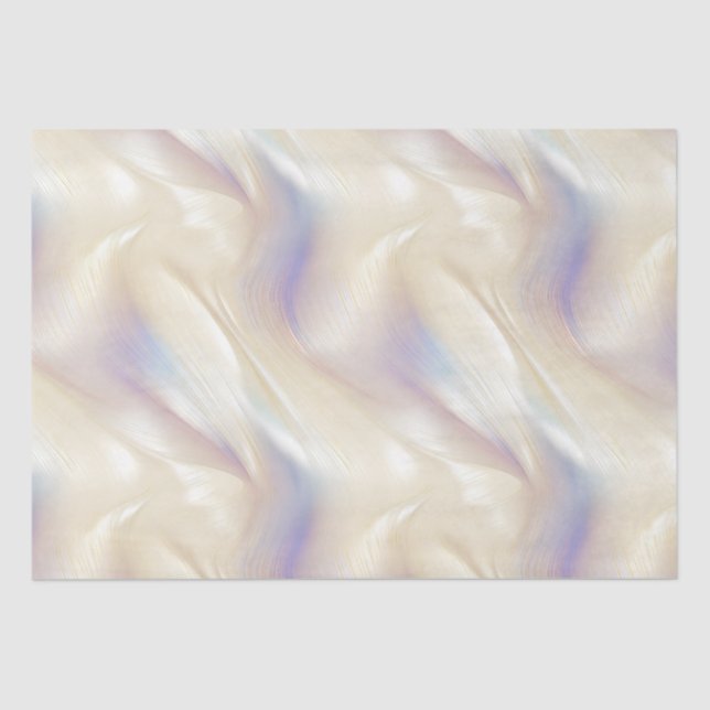 Papel De Seda Bonito Pearl Aqua Purple Swirl (Anverso)