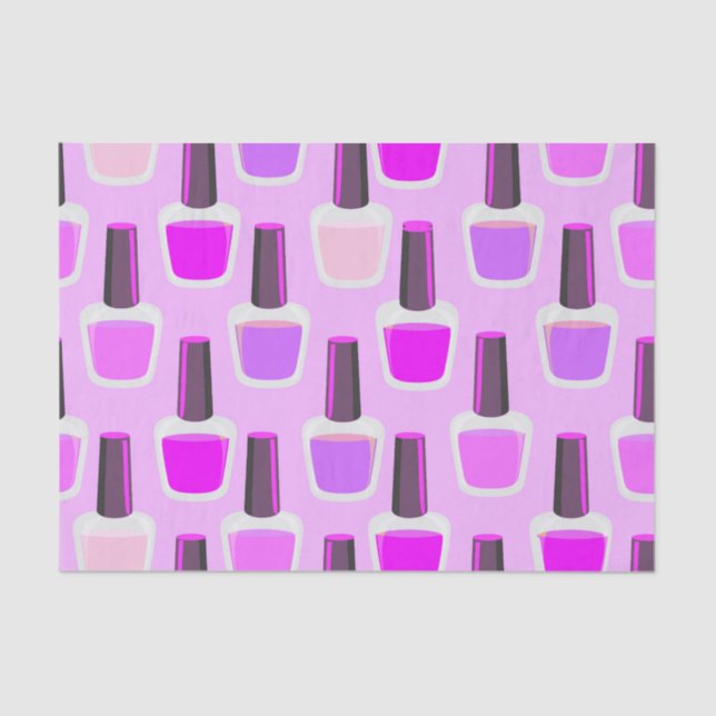 Papel De Seda Bonito Purple Nail Polaco (Anverso)
