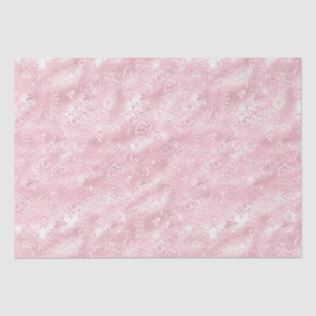 Papel De Seda Bonito Rubor Elegante Glam Bridal Shower (Anverso)