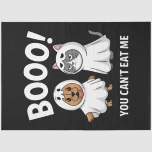 Papel De Seda Boo, no puedes comerme perros y gatos divertidos H