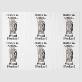 Papel De Seda Boodpecker Bird Funny Birthday