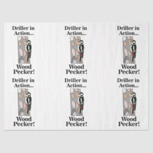 Papel De Seda Boodpecker Bird Funny Birthday