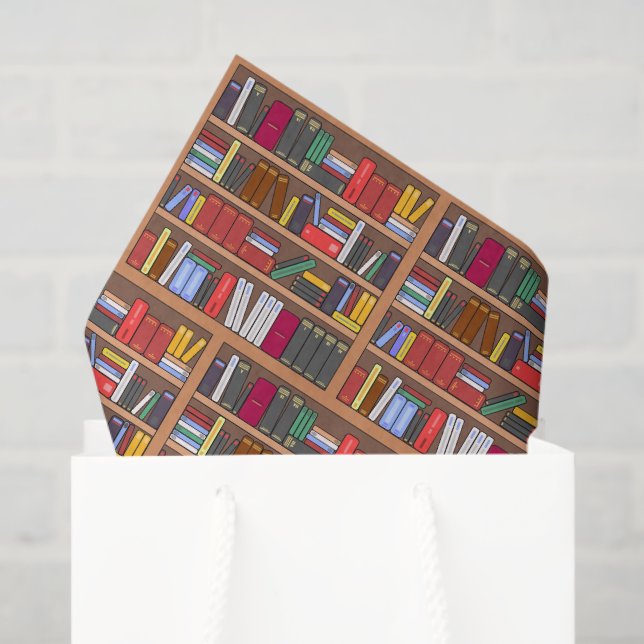 Papel De Seda Books Decoupage (Bolsa de regalo)