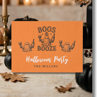Papel De Seda Boos & Booze Vintage Fantasma Halloween