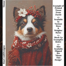 Border Collie con bufanda roja festiva EE2L decoup
