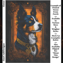 Border Collie Real Ornate Marco EF3R Decoupage