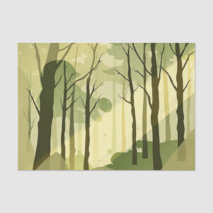 Papel De Seda Bosque abstracto con luz difusa