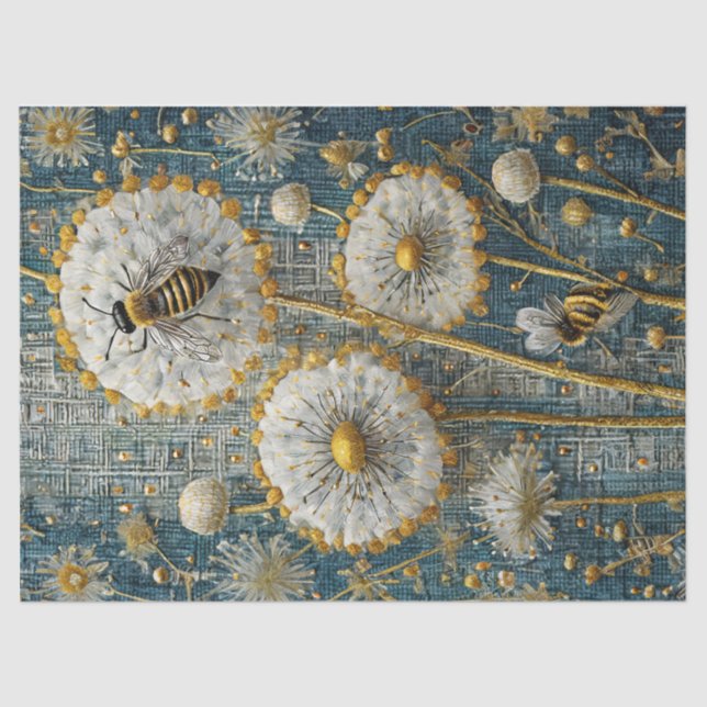 Papel De Seda Bosque Busy Bees Dandelion (Anverso)