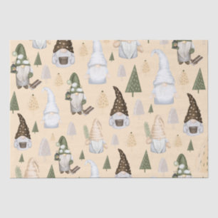 Papel De Seda Bosque de Gnomos Beige