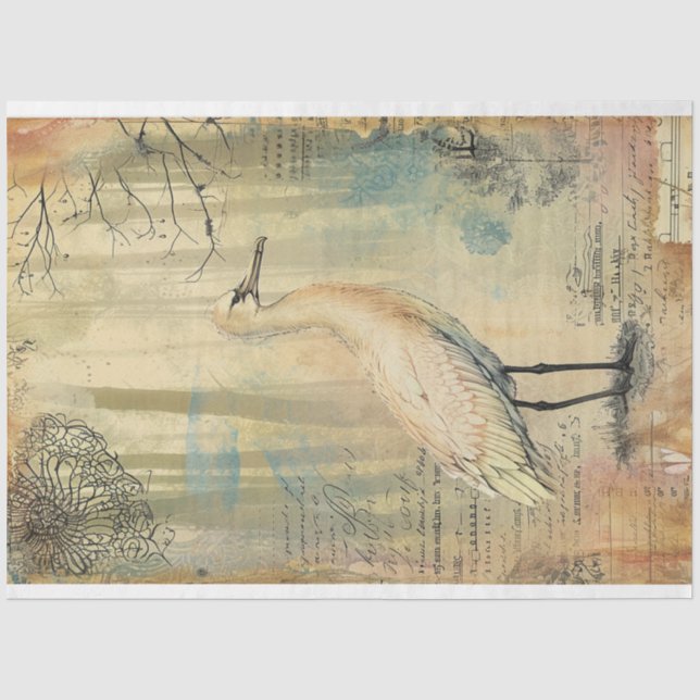 Papel De Seda Bosque de hadas de albatros (Anverso)