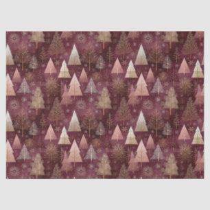 Papel De Seda Bosque de invierno elegante patrón de Navidad (11)