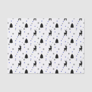 Papel De Seda Bosque de Pinos Renos