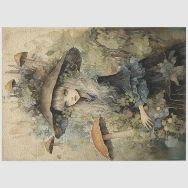 Papel De Seda Bosque de primavera de heces para heces, no 1 (Anverso)