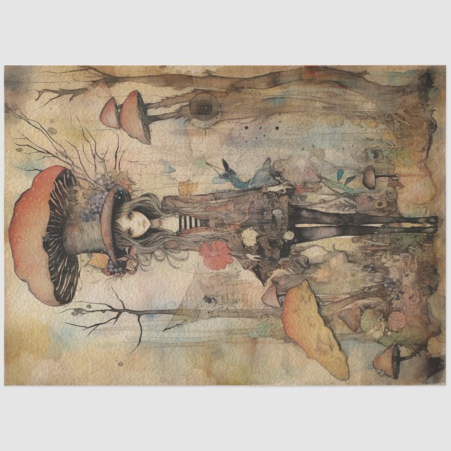 Papel De Seda Bosque de primavera de heces para heces, no 2 (Anverso)