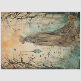 Papel De Seda Bosque de primavera de la tierra de los hados Bruj