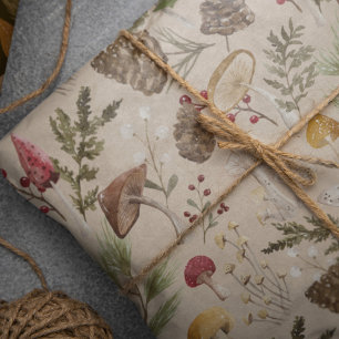 Papel De Seda Bosque de setas de madera rústica