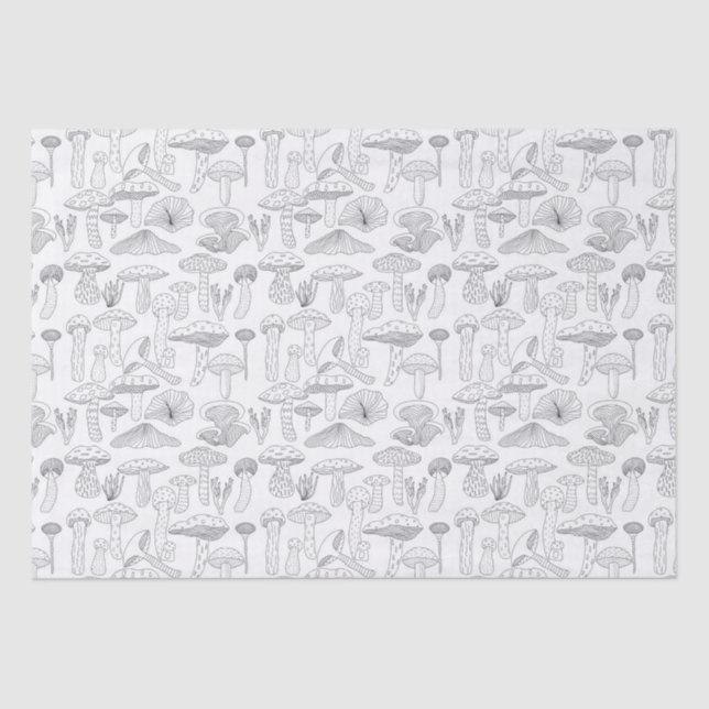 Papel De Seda Bosque de setas de otoño (Anverso)