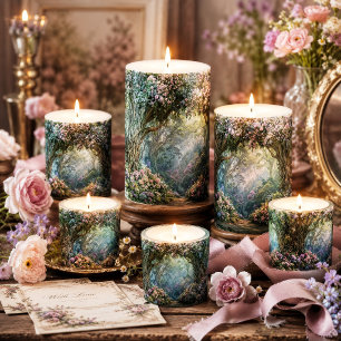 Papel De Seda Bosque Encantado Arco Decoupage Lavanda Brumoso