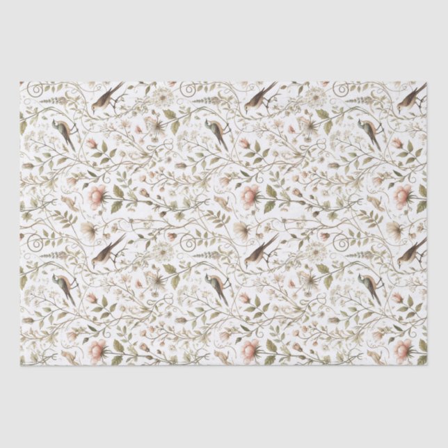 Papel De Seda Bosque etéreo encantado (Anverso)