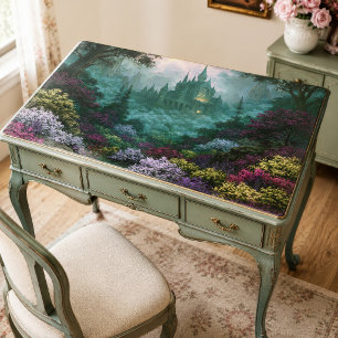 Papel De Seda Bosque Fantasía Floral del Castillo Gótico Decoupa
