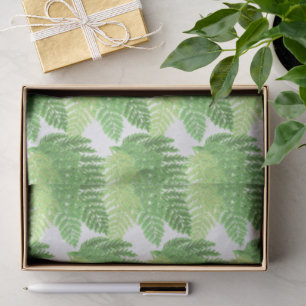 Papel De Seda Bosque forestal helechos verdes helechos forestale