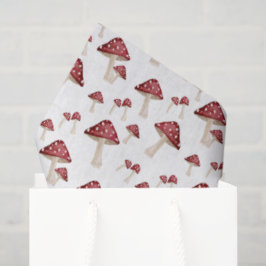 Papel De Seda Bosque Woodland de color de agua rojo