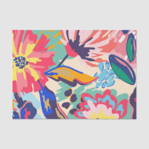 Papel De Seda Bosques y rosas