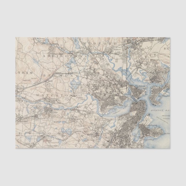 Papel De Seda Boston, Massachusetts (Anverso)