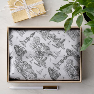 Papel De Seda Boston Toile (Ed. Aniversario) Negro/Blanco