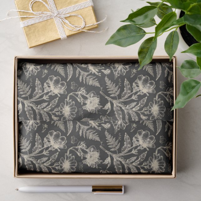 Papel De Seda Botánicas Vintage (Regalo )