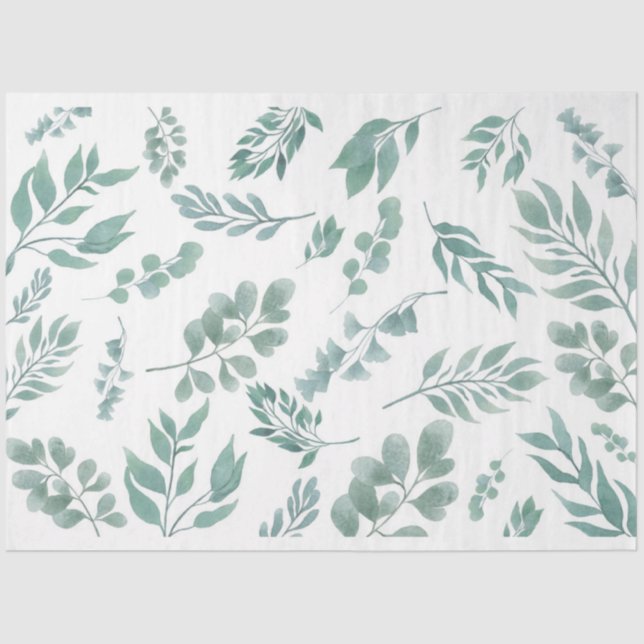 Papel De Seda Botánicos flotantes (Anverso)