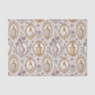 Papel De Seda Botellas de Perfume de Lujo Art Nouveau Patrón Flo