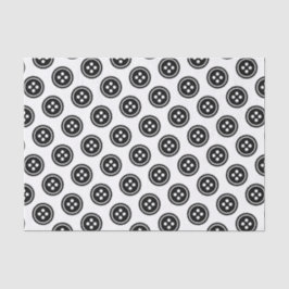 Papel De Seda Botón negro