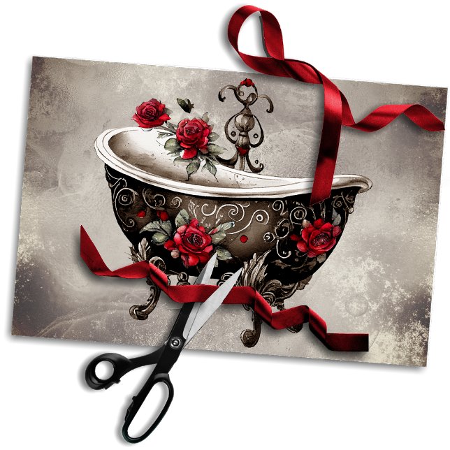 Papel De Seda Boudoir | Baño Bañera antigua de oro con bañera de (Subido por el creador)