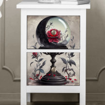 Boudoir | Crystal Ball Crescent Moon Roses rojos