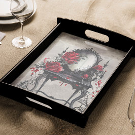 Papel De Seda Boudoir | Espejo de mesa de vestir victoriano vani