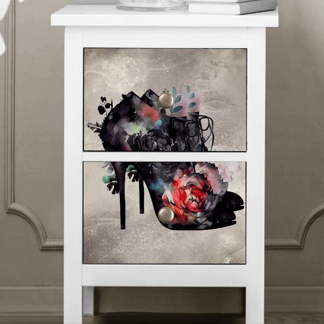 Papel De Seda Boudoir | Viejo Roses Rojos Roses Roses Altos Boot (Subido por el creador)