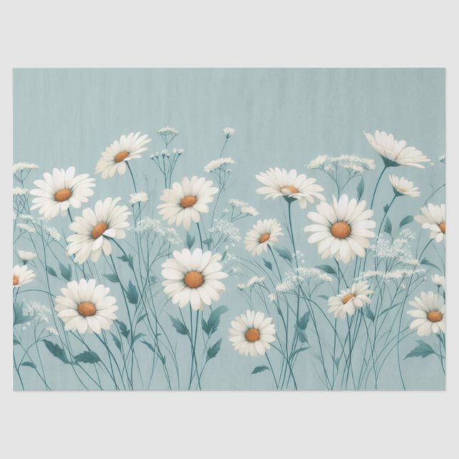 Papel De Seda Bountiful Daisy's  (Anverso)