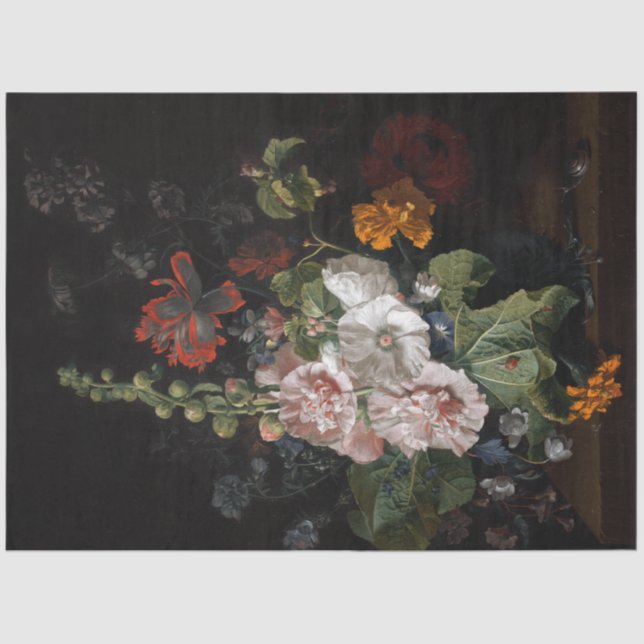 Papel De Seda Bouquet botánico holandés (Anverso)