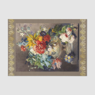 Papel De Seda Bouquet de Flores en una Vase de Johannes van Os