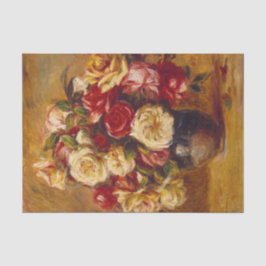 Papel De Seda Bouquet de rosas, Auguste Renoir