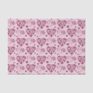 Papel De Seda Bouquet del corazón del Día de la Madre