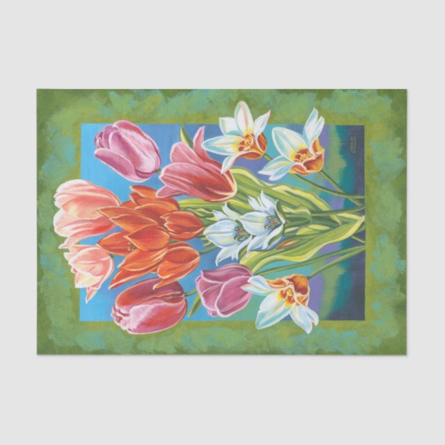 Papel De Seda Bouquet en la frontera III (Anverso)
