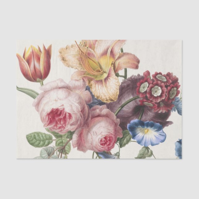 Papel De Seda Bouquet vintage (Anverso)