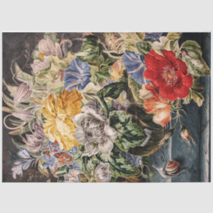 Papel De Seda Bouquet vintage de flores