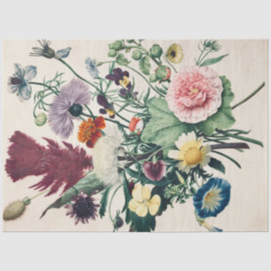 Papel De Seda Bouquet vintage de flores