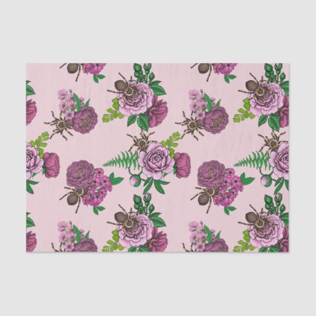 Papel De Seda Bouquets y tarantula (Anverso)