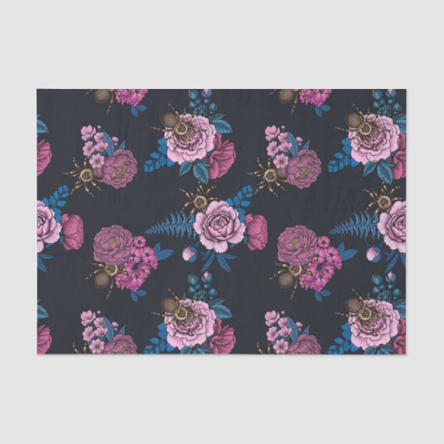 Papel De Seda Bouquets y tarántula 2 (Anverso)